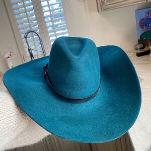 BCBG Maxazria emerald floppy wide brim hat